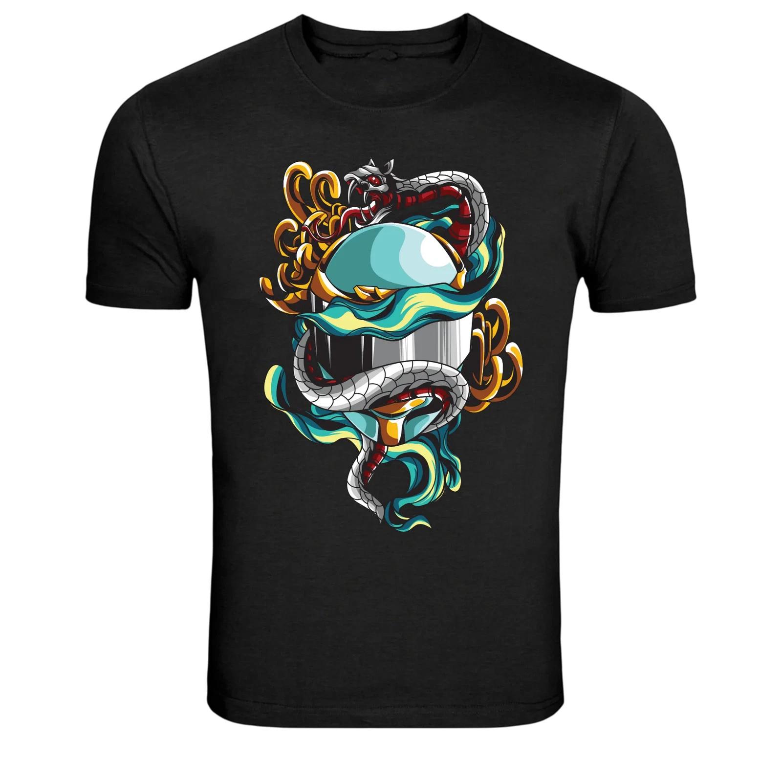 Cyber Fox Mask Futuristic Japanese Graphic T Shirt XXL