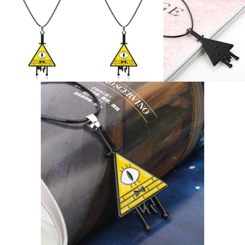 Gravity Falls Bill Pendant Chain In Alloy With Electroplated Finish For Cosplay And Daily Wear