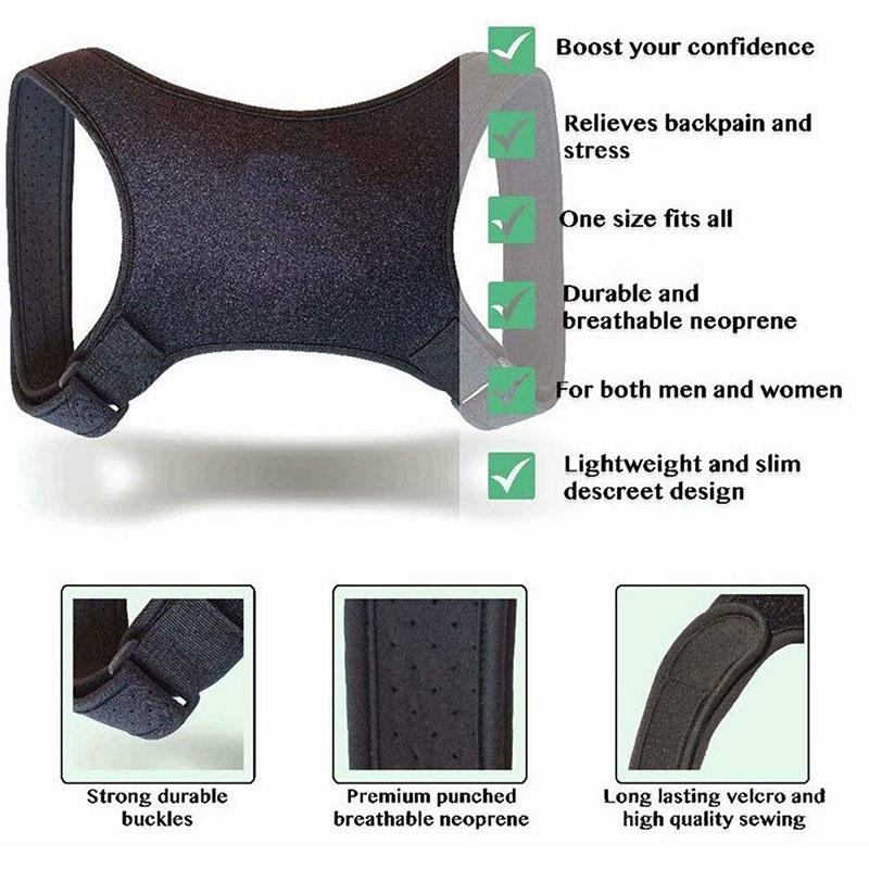 Versatile Back Posture Correction Shoulder Support Belt For Men And Women