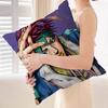 JOJO Retro Kraft Paper Anime Cushion Cover Inches Farmhouse Decor Home Throw Pillow Covers for Couch Decorations