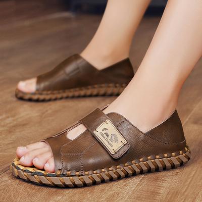 Nuevas sandalias clásicas de verano para hombre, sandalias de playa transpirables con puntera blanda y cómodas. Sandalias romanas informales de moda para hombre.