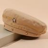 Spring Golden Letter Beret Women's British Hat Japanese Painter Caps Berets Cotton Sunscreen Accessories Male and Female