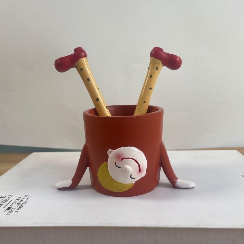 Cartoon Succulent Plant Container Resin Upside Down Potted Plant Inverted Flower Pot  Office Decor