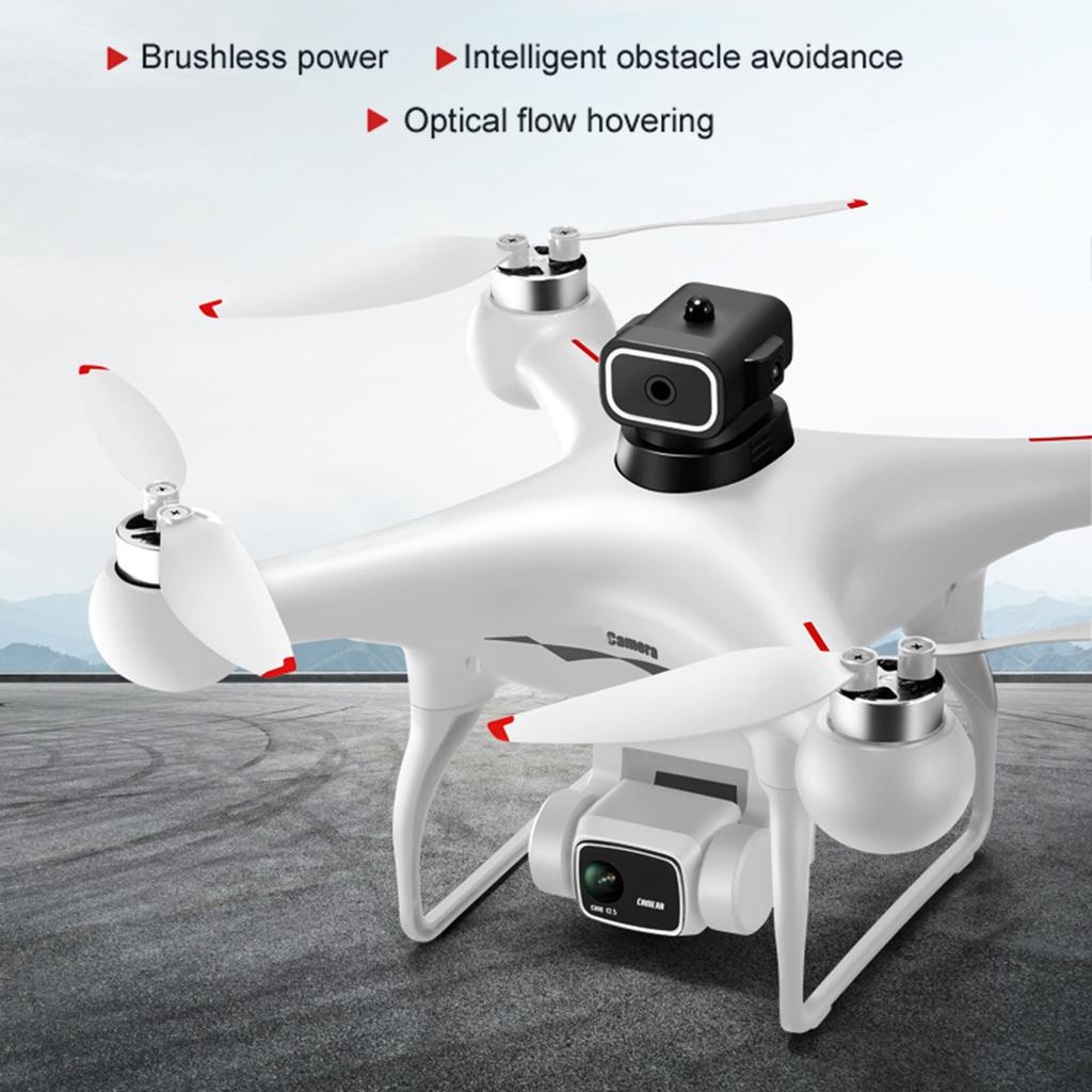 Remote Control Drone with Cam a 4K Dual Cam a 4-sided Infrared Obstacle Avoidance Brushless Motor Optical Hov  Remote Control Quadcopt  for Kids A