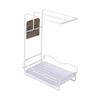 Kitchen Storage Rack Wall-Mounted Design Space-Saving Installation No-Hole Punching Sponge Towel Holder Home Restaurant Organizer