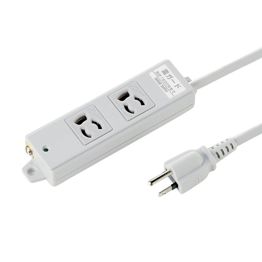SANWA SUPPLY Construction Site Lightning Guard Two Outlets TAP-K2SP-3 Tap, 3-Pin,