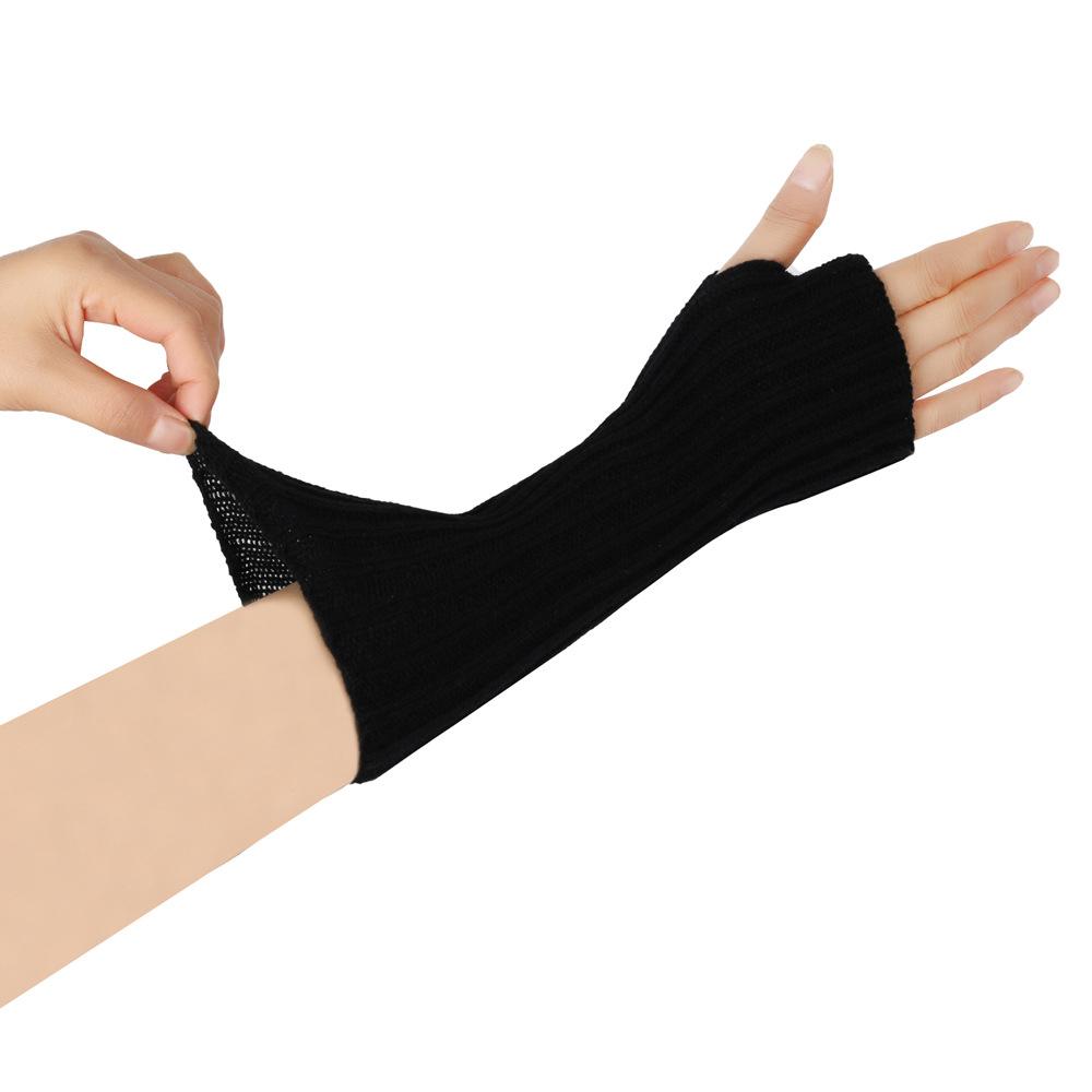 Arm Warmers Autumn Winter Cuffs Hand Sleeves Long Wool Gloves Men Women Knit Sleeves Warm Elastic Fashion Lady Sexy