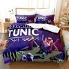 Anime Spiel Tunika Bettwäscheset, Bettbezug Steppdecke Bettset Quiltbezug Kissenbezug, King Queen Einzelgröße Jungen Mädchen Erwachsene