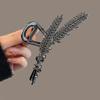 Exquisite Rhinestone Wheat Claw Clip Metal Geometric Shark Crab Hair Clip Hairpins Barrettes For Women Fashion Hair Accessories Headwear