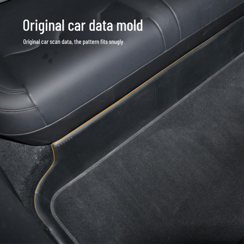 Tesla Model Y Rear Seat Protective Mat - Full Coverage Accessory for Under Seat Modification