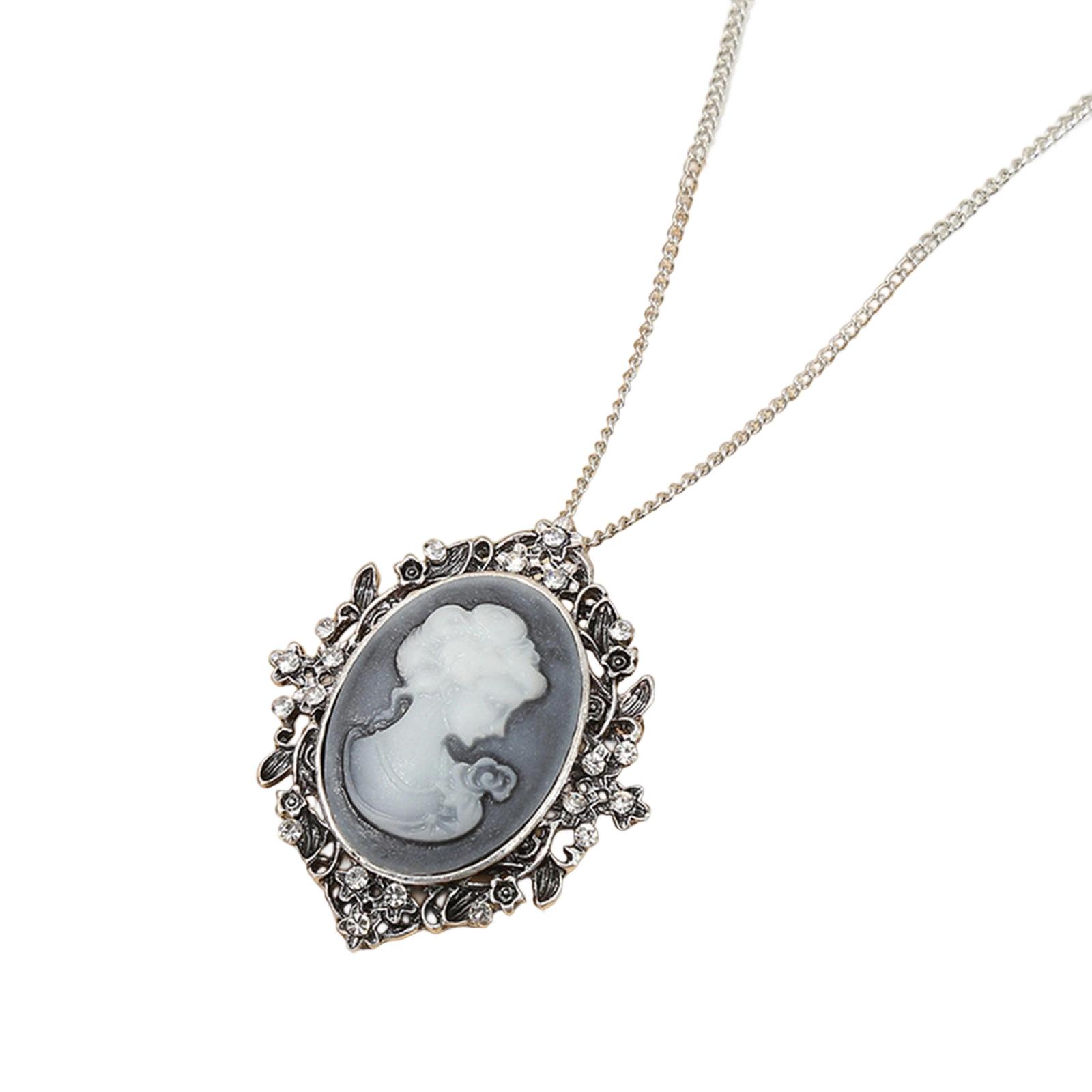 

Винтажное ожерелье-подвеска со скульптурой, с кристаллами и стразами, сплав, бижутерия для женщин, для повседневной носки 5