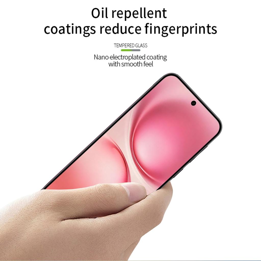 For vivo X200 5G Screen Protector MOFI 9H Full Glue Full Coverage High Aluminum-Silicon Glass Film