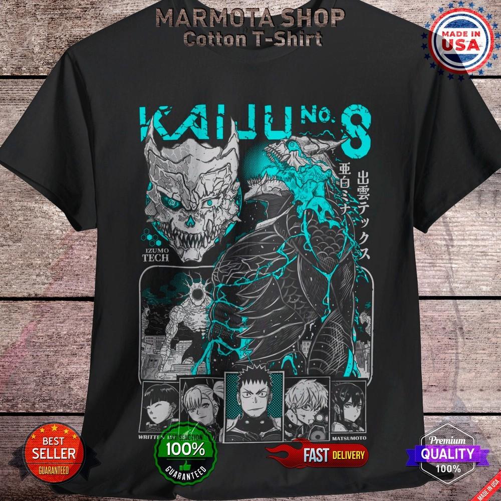 

Kaiju No 8 Mina Shiro Kaiju T-Shirt Anime Soft Tee Shirt All Sizes Unisex Otaku 2XL