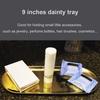 3 Pieces of Oval Metal Jewelry Trays - Multi-functional Stainless Steel Cosmetic Storage Box, Bathroom Accessory Storage Box