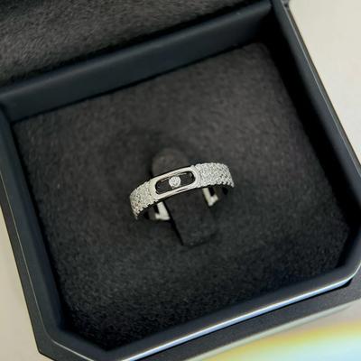 Musla Design Horký výprodej Vintage Dámské Prsteny Luxusní Šperky Prsteny pro Ženy Móda Čisté 925 Sterlingového Stříbra Pohyblivé Diamanty Prsteny