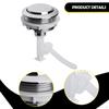 Toilet Tank Button Fits 50mm Top Mounted Ceramic Hole Round Parts Convenient Push