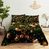 Christmas Tree Queen Sheet Set Kid's Flat Sheet Boys Girls Bed Sheets and Pillowcases Christmas Gifts Bed Sheet Set Bedding Set