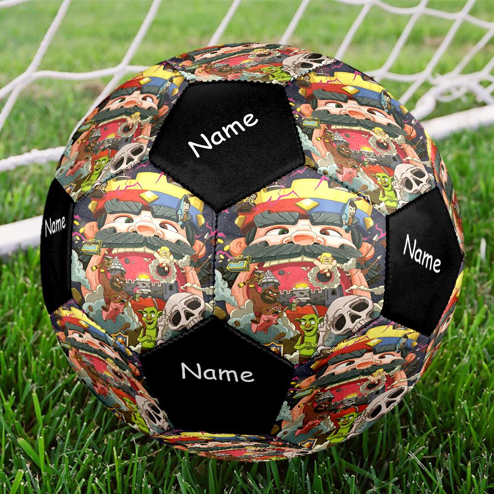 Custom Name Clash Royale Theme Size 5 Soccer Ball, Suitable for Both Indoor and Outdoor Matches, a Gift Suitable for Everyone.