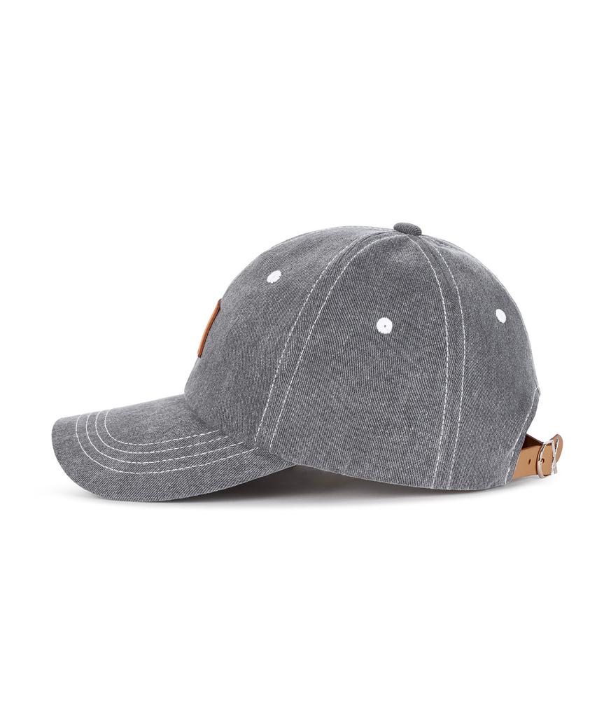 Bajal Va Square Pigment Label Ball Cap Black
