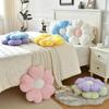 1pc Plush Pillow Daisy Flower Shape Soft Comfortable Fabric Cushion for Bed Sofa Home Decorative Pad