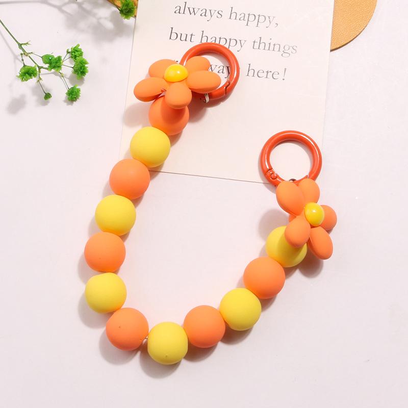 

Ins Красочный браслет из бисера, подвеска в виде цветка, цепочка для телефона, держатель для телефона, чехол, цепочка с цветком, анти-потеряющаяся цепочка, подвесные украшения 4