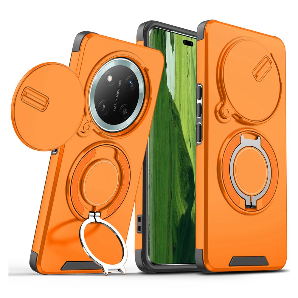 KEYSION 360° Ringständer Handyhülle für Honor X9c 5G X9c Smart Slide Kameraschutz Magnetische stoßfeste Abdeckung für Magic 7 Lite