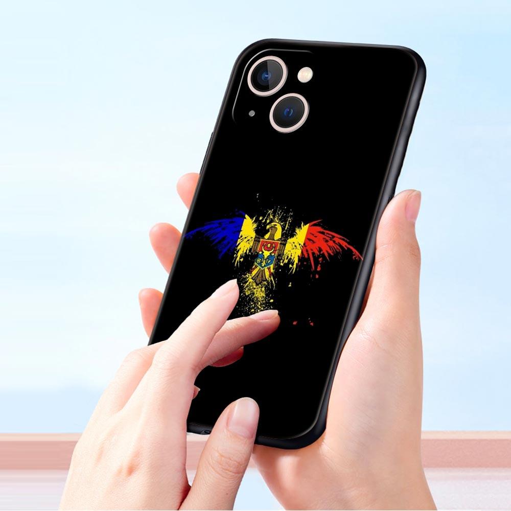 Moldova flag Phone Case For iPhone 16e 15 14 13 12 11 Pro Max XS X XR SE 7 8 Plus Shell iPhone 16 Soft TPU Cover