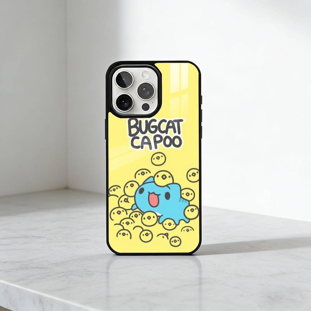 Cute B-Bugcat CapooS Phone Case For iPhone17,16,15,14,13 Plus,Pro Max Magnetic For Magsafe Wireless Charging