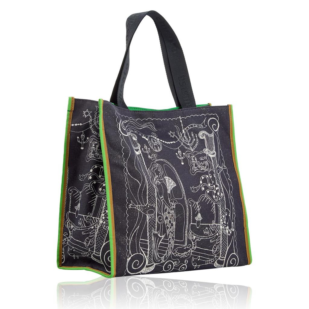 Tsumori Chisato Mermaid Room Handbag, Large, Black Tote Bag