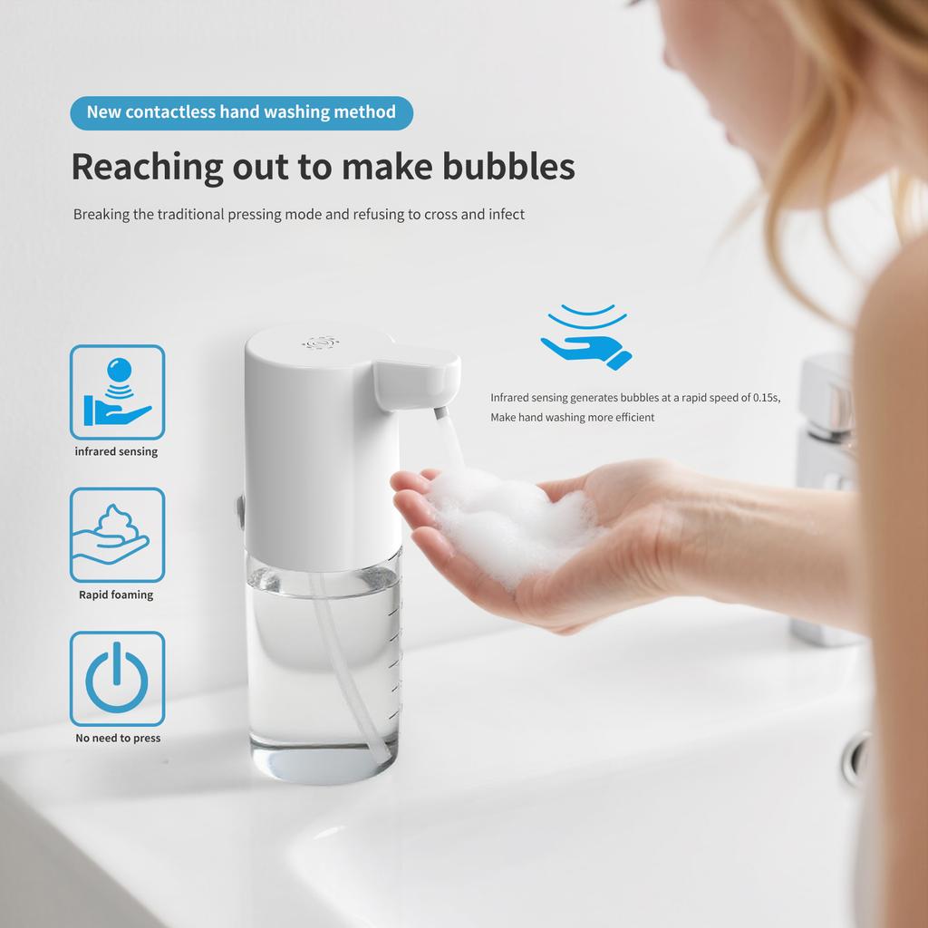 NEW Foam Hand Soap Dispenser Kitchen Wall Mounted Soap Dispenser Automatic Liquid Soap Dispenser Touchless