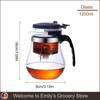 Chinese Gung Fu Teawear New Heat Resistant Glass Teapot Puer Kettle Tea Infuser Filter High Borosilicate Heatable Flower Pot