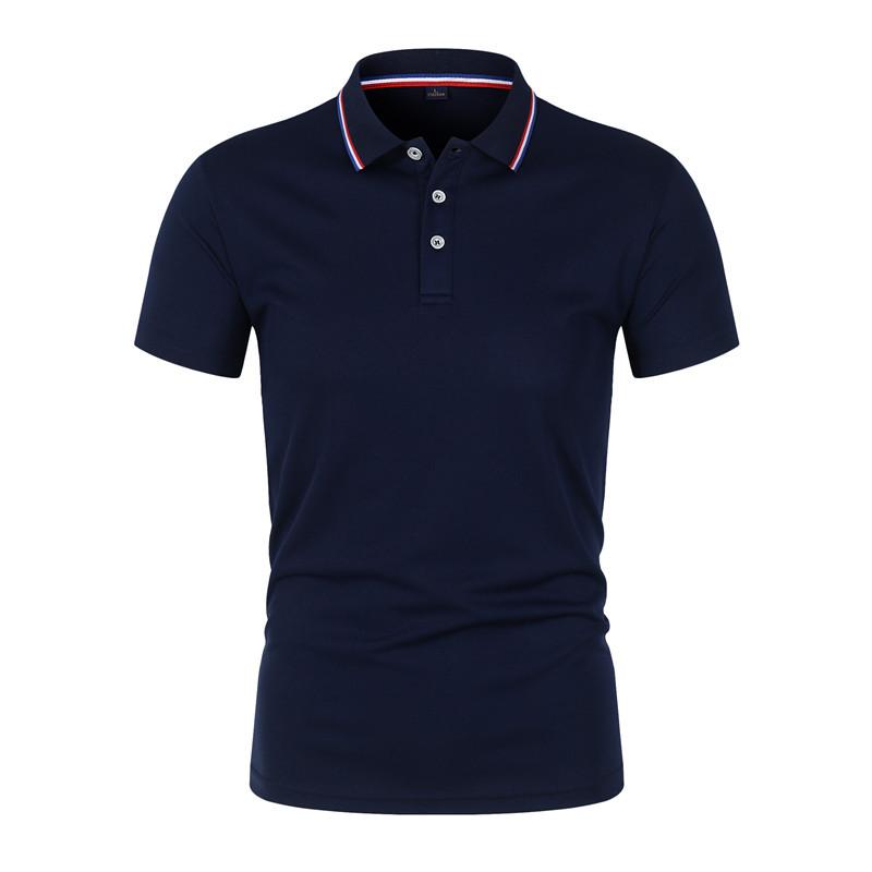 Men's Summer Casual Breathable Comfortable Polo Shirt Men's Solid Color High Quality Short Sleeve T-Shirt