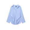 Women's Striped Bat Sleeve Shirt, Long Sleeved Top, Casual Pants