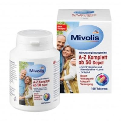 Mibolis A-Z Depot Multivitamin 100 Tablets (Ages 50 and Over)