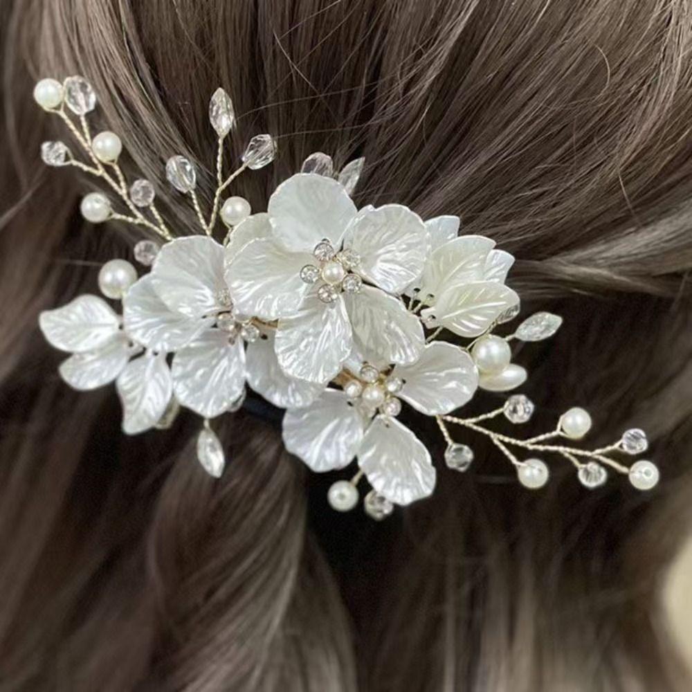 2/4/5Pcs Crystal Bridal Hair Accessories Sparkling Bride Headpiece Set U-shaped Hairpin Pin Party