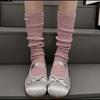 Women's Chunky Knit Over-the-Knee and Mid-Calf Mesh Socks - Breathable Ice Silk, Perfect for Outer Wear