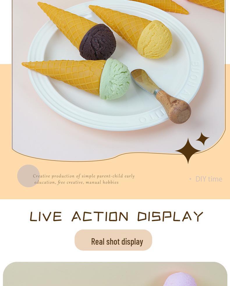 Realistic Ice Cream Cone Model for Shop Displays