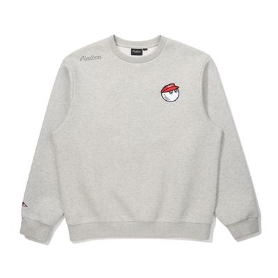 MALBON GOLF Airy Round Long Sleeve T-Shirt Melange Gray (Man)