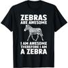Cool Zebra Art For Men Women Kids Zebra Stripes Zebra Lover T-Shirt