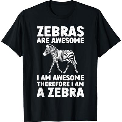 Cool Zebra Art For Men Women Kids Zebra Stripes Zebra Lover T-Shirt