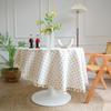 Vintage Round Tablecloth Floral Table Cloth Washable Dust-Proof Table Cover for Kitchen Dinning Party Picnic Tabletop Decoration