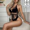 Sexy Kostüm für Damen, Dessous, Netz-Body, Sex-Bodystockings, offener Schritt, Babydoll, Unterwäsche, Nachtwäsche, Übergröße