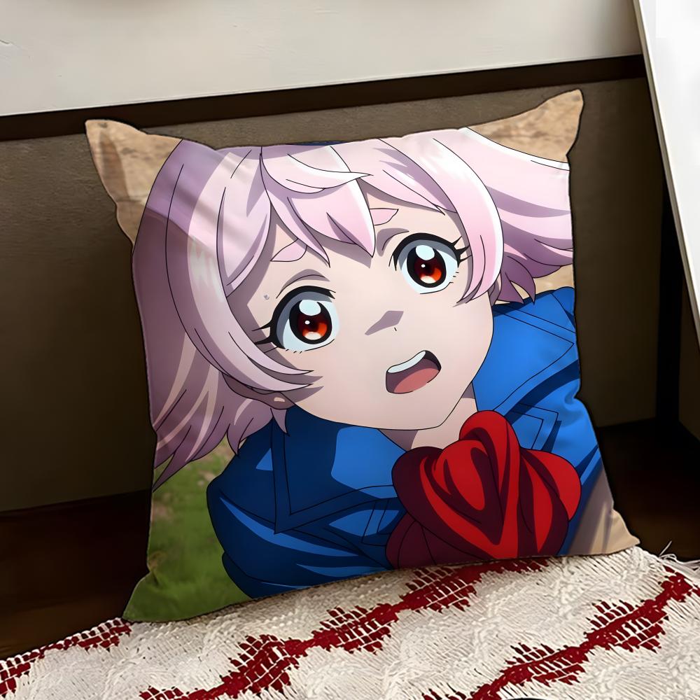 Anime SShangriLa Frontier Cushion Cover Reversible Soft Durable Pillow Cover Home  Car MultiScene Use for Daily Comfort