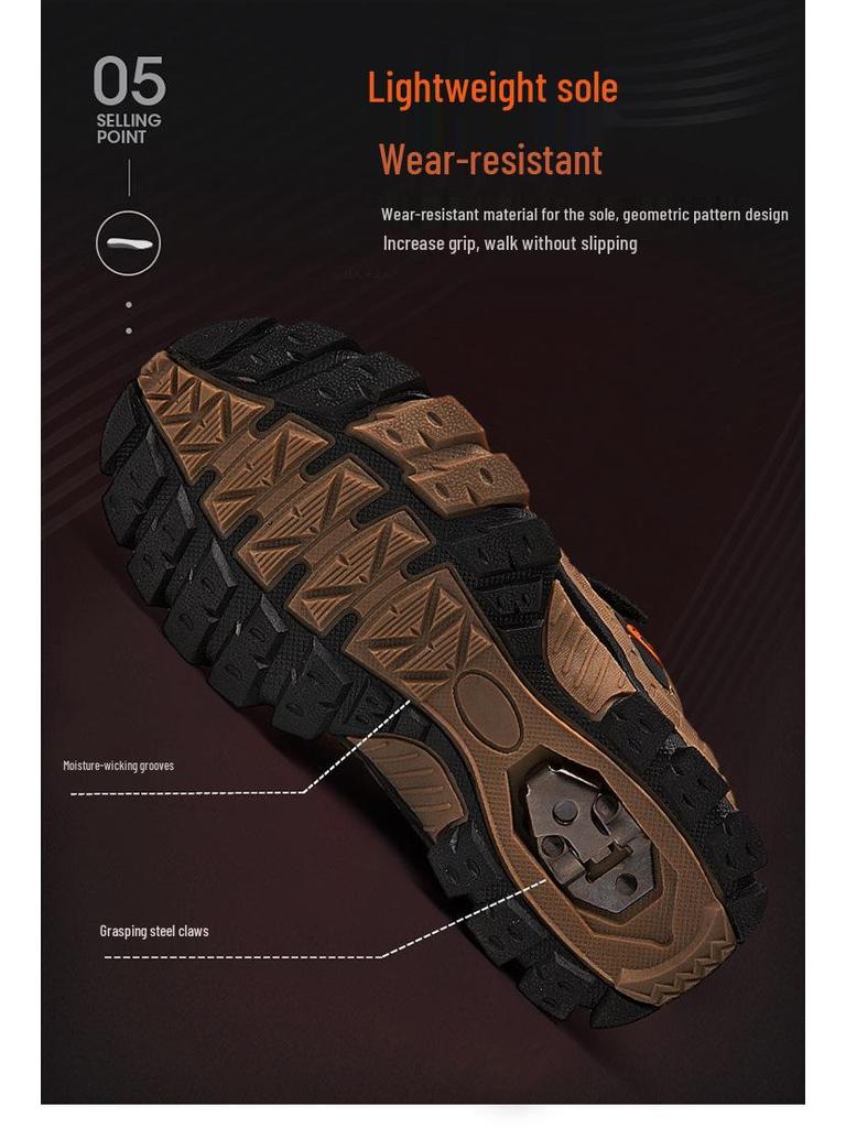 Boys' Winter Cotton Boots with Velvet Lining - Warm, Steel Claw Sole for Outdoor Snow Activities