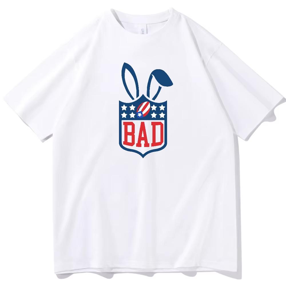 Super Bowl 2026 Bad Bunny Tshirt ONeck Short Sleeve Shirt Fans Gift Springsummer new Fashionable items Casual pure cotton top S