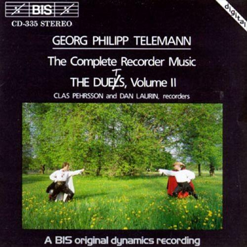 

CD CLAS PEHRSSON, DAN LAURIN - Georg Philipp Telemann : Recorder D BISCD335 BIS 1987 Europe Classical Used