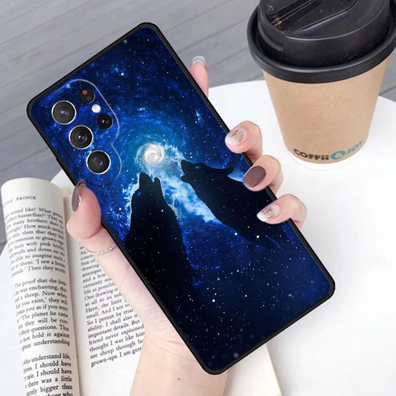 Wolf Wolves Phone Case Cover For Samsung Galaxy S24 S25 Ultra S21 S22 Ultra S10E Note 10 Plus Note 20 FE S23