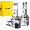 AUXITO 9007 Light Bulbs, 6500K Cool White 40000LM Per Set, HB5 Halogen Raplacement Fog Lights With Fan, Wireless Plug And Play, Canbus Ready, Pack Of