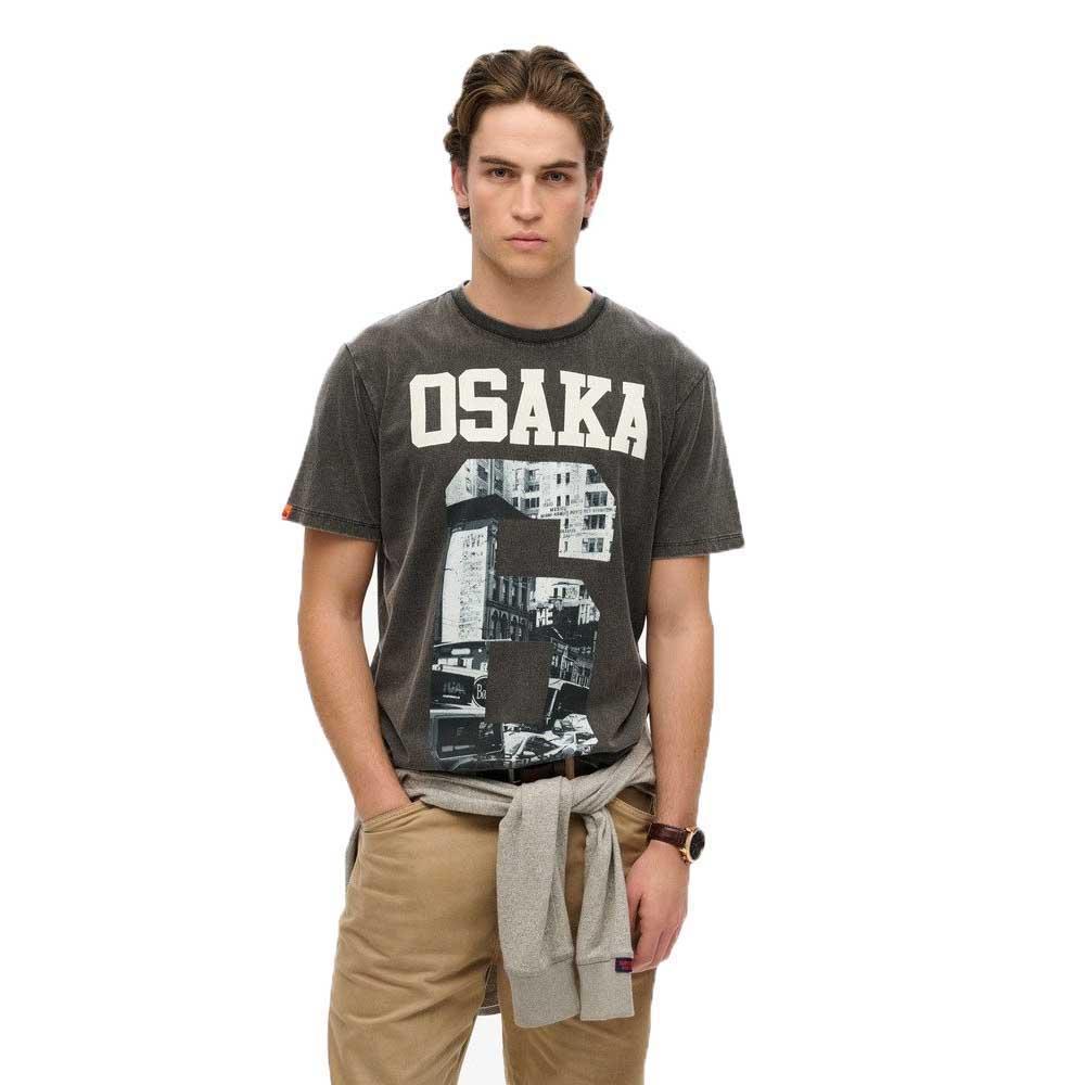 Superdry Schwarz T-Shirt Osaka Loose - Bild 2