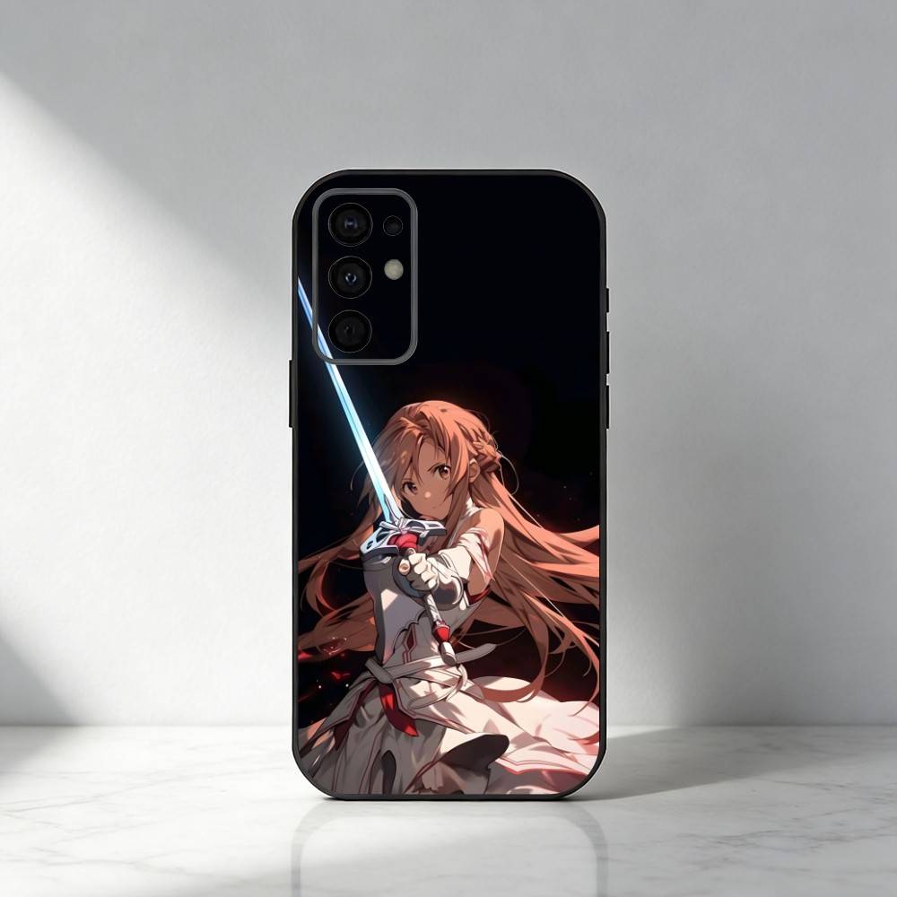 K-Kirto Sword-AO A-Asuna Phone Case For Samsung S25,S24,S21,S22,S23,S20,Ultra,S26,Plus,Fe,Note,5G Black Cover